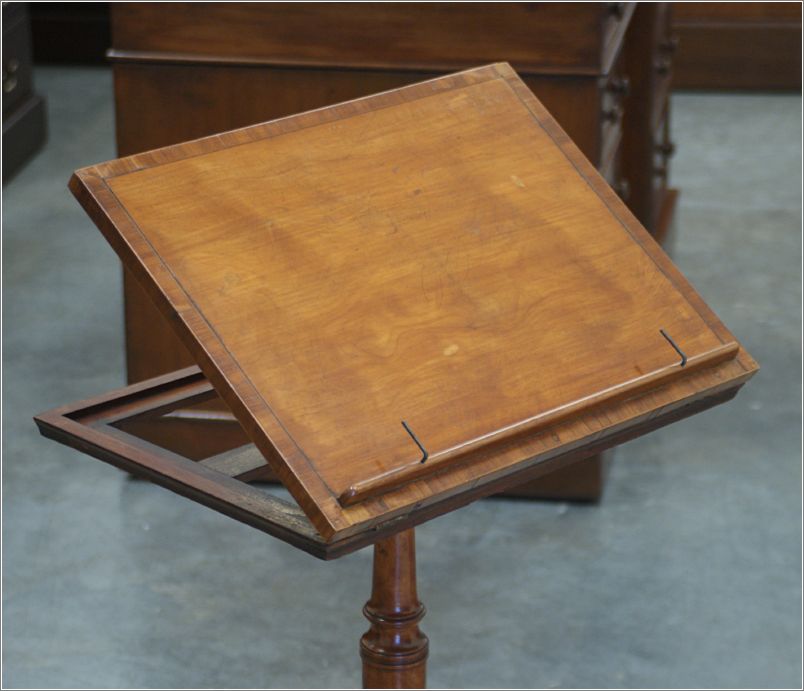 7002 Antique Georgian Satinwood Reading Table (5)
